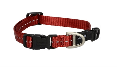 Rogz For Dogs Nitelife Halsband Rood