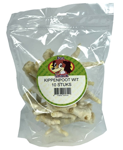 Petsnack Kippenpoten Wit