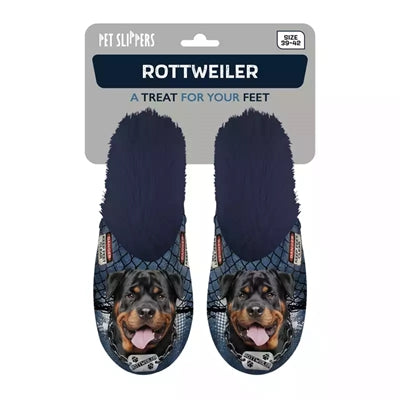 Merkloos Pantoffel Rottweiler Donkerblauw