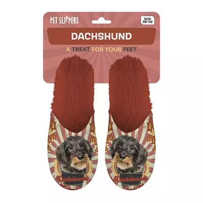 Merkloos Pantoffel Dachshund Teckel Oranje