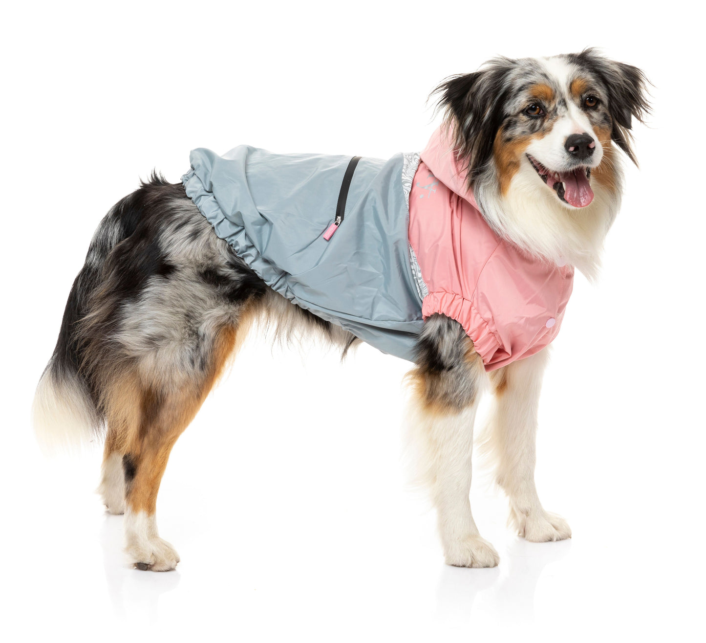 FuzzYard The Seattle Raincoat &amp; Windbreaker gray and pink