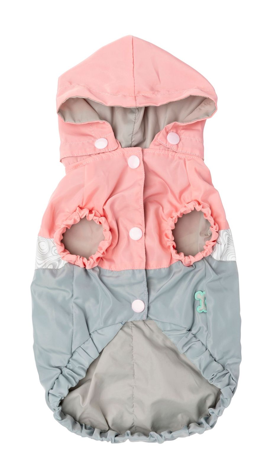 FuzzYard The Seattle Raincoat &amp; Windbreaker gray and pink