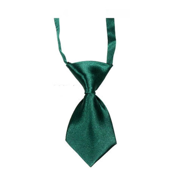 Small Dog Tie - Dark Green