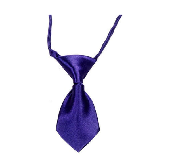 Small Dog Tie - Dark Purple