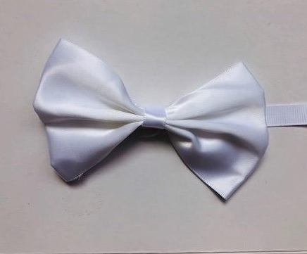 Dog bow tie white